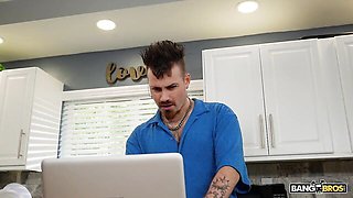 Big Tits Cream Pie featuring Lacey Jayne and Logan Xander's tattooed girl clip