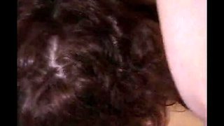 Sexy redhead Randee Lee takes massive cumshot on her big tits after wild fucking