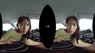 Asami Mizuhata - No Holds Barred Wild Sex Seduction in the Car After a Long Trip