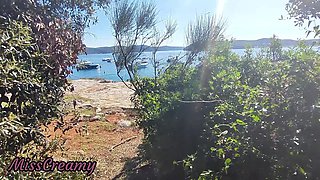French Girl Sucking Amateur on Nude Beach in Greece to Stranger with Cumshot - Misscreamy