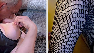 Slutty Granny Carmen: Two Dildo Fucked & Pussy Licked