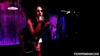 Gia DiMarco Mistress Training Draven Navarro with Strapon Femdom Threesome Fucking in Latex Lingerie