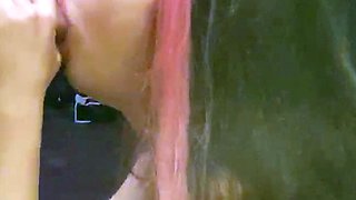 Busty redhead teen blowjob and cock ride