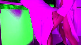 Risky Public Sex on a Hotel Balcony During Ski Season