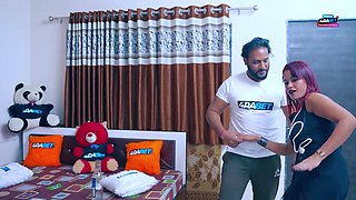 Yoga instruction guy fucked hard to his yoga-student while giving training to a sexy lady