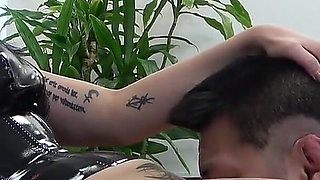 Pussy Licking Training by Sadistic Female Office Worker, Incompetent Employee Turned Into a Cunnilingus Machine