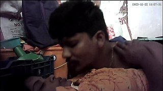 Indian wife kissing ass and romantic