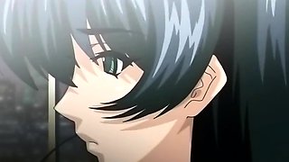 Hentai redhead gives blowjob and having sex