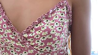 Beauty small tit amateur teen masturbating her shaved pussy