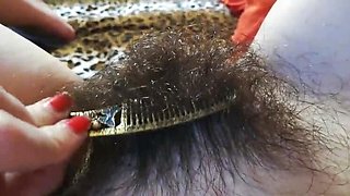 Cutieblonde Hairy Pussy Close Up - Big Clit & Wet Bush Fetish