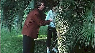 90's Teeny Fucks with Janitor in College Garden