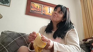 MILF POV Sex Cowgirl Banana
