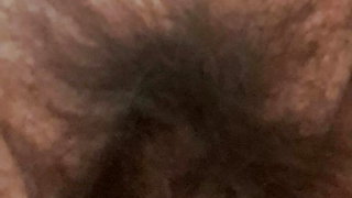 lover records my hairy pussy, it turns him on a lot