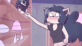 Furry Cartoon 'Stuffed': Pretty Kitty-girl Cums & Gets Creampied When a Cat-guy Fucks Her Voodoo Doll