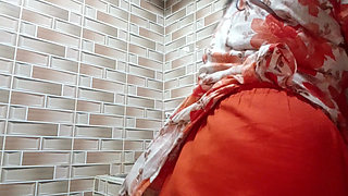 Desi girl kitchen room dress