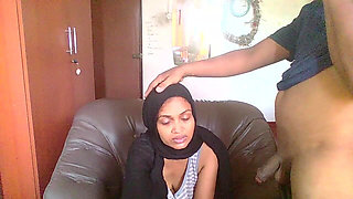 Behind the Scenes of Hijab Office MILF Had a Visitor Neighbor Boy