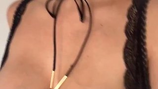 Busty Mom In Lingerie Solo Dildo Fun