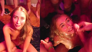 Insane bukkake porn with naughty Lilly Phillips