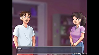 Super hot teen from Summertime Saga gets her tight ass filled with cumshot