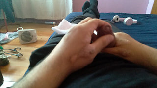 masturbating my brutal cock