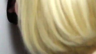 Puffy Nipple Black Cock Sucking Fucking Glory Hole Blonde Bitch Facials Ho!