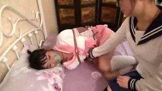 Chinese School Girls Tied