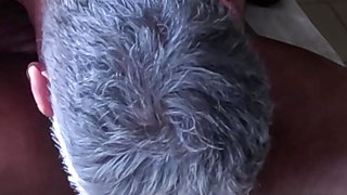 Ebony MILF Flower Goes for a Special Massage with Older Man