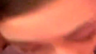 Petite Brunette Sucks Big Glory Hole Cock