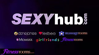 Gym guest rooms Lexi Dona sapphic Pussy Eating orgasm with mexican gym beauty