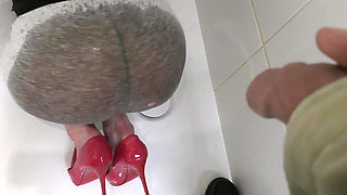 He Pee on My Ass in Leggings and Feet