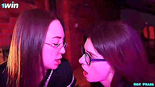 Sizzling lesbo 3 way with scorching doll Pretty Mary and nude woman, Nigonika, in school!