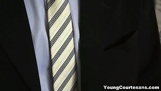 Young Courtesans - Dressed up Gina Gerson for a client teen-porn