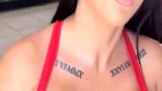 Angelique Noir sexy brunette slut - Angelique noir POV homemade