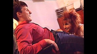 Hot Redhead MILF Ass Fucked and Cumshot Inside Her Ass by Huge Vintage Cock