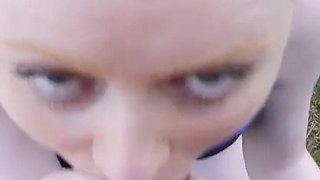 Horny ginger Ruby Red fucks her swim instructor by the pool