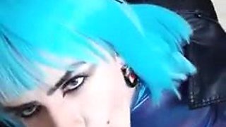 Crossdresser sucking big cock