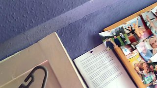 Cute blonde amateur webcam teen masturbating