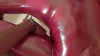 A slut dressed in latex loves getting fucked by her boyfriend's hard cock