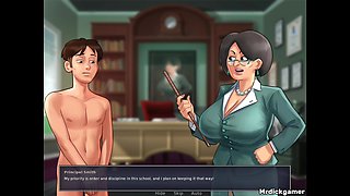 Summertime Saga Anon Gets His Dick Hard in Front of His College Teacher