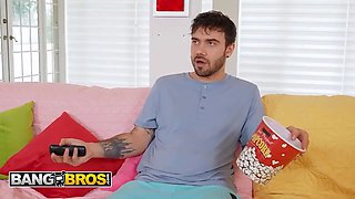 Bangbros - kelsey kane was about to witness a movie with her brother but determines hardcore is more fun