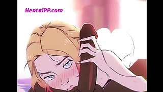 Blonde Gwen Suck BBC Cock ( Uncensored ) - Hentai Parody