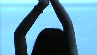 Amateur real small titted party teen slammed in gym class