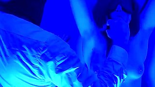 Naked Sub Exposed on the Cross Fingered and Orgasming