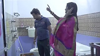 Desi Indian Bhabhi Puja Sarkar Hardcore Blowjob and Doggy Style Fucking in Bathroom