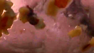 Fruit smoothie, Gina Gerson crushing fruit with her pussy and feet