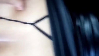 Peruvian slut gets milk in her ass