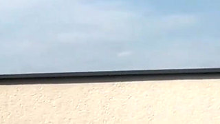 Blonde small tits fucking licking in the garden
