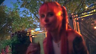 Amateur redhead girlfriend blowjob and anal with creampie