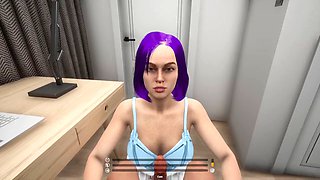 Getting busy with my stepsister in the shower before heading out with our horny stepmom