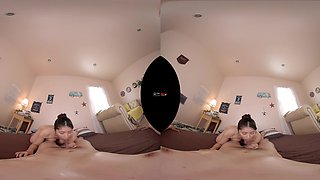 Nipponese funny vixen VR heart-stopping clip